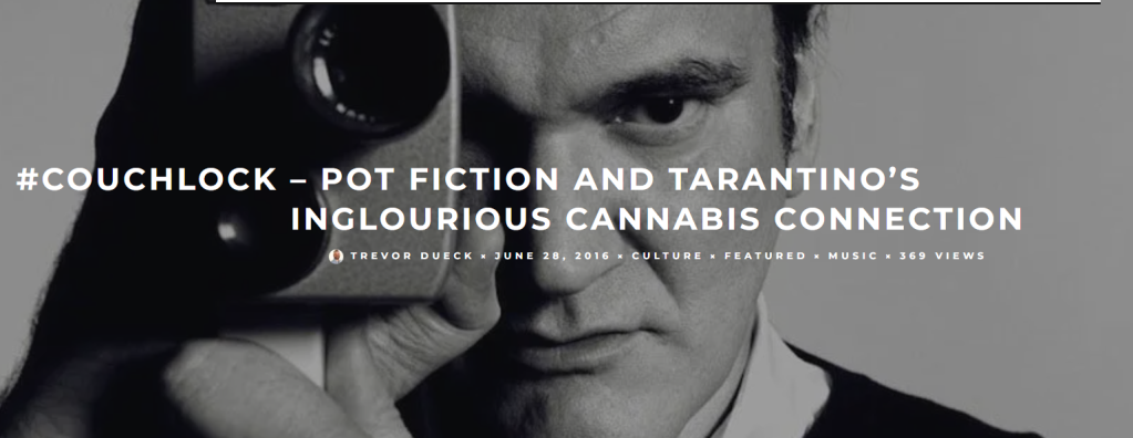 Weed smoking Quentin Tarantino