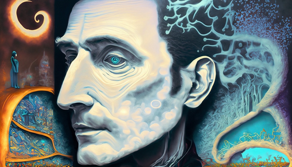 Painting of a Franz Kafka Dream - LitAI Visions