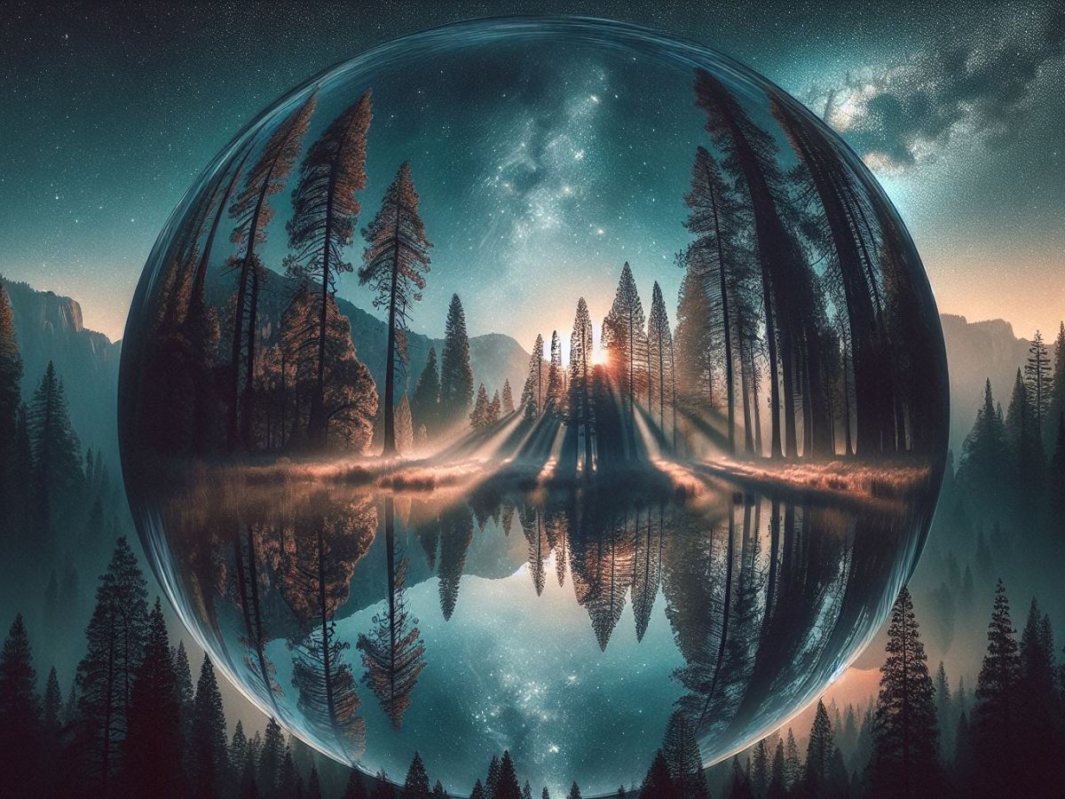 Reflections of Pine Shadows: The Celestial Mirror